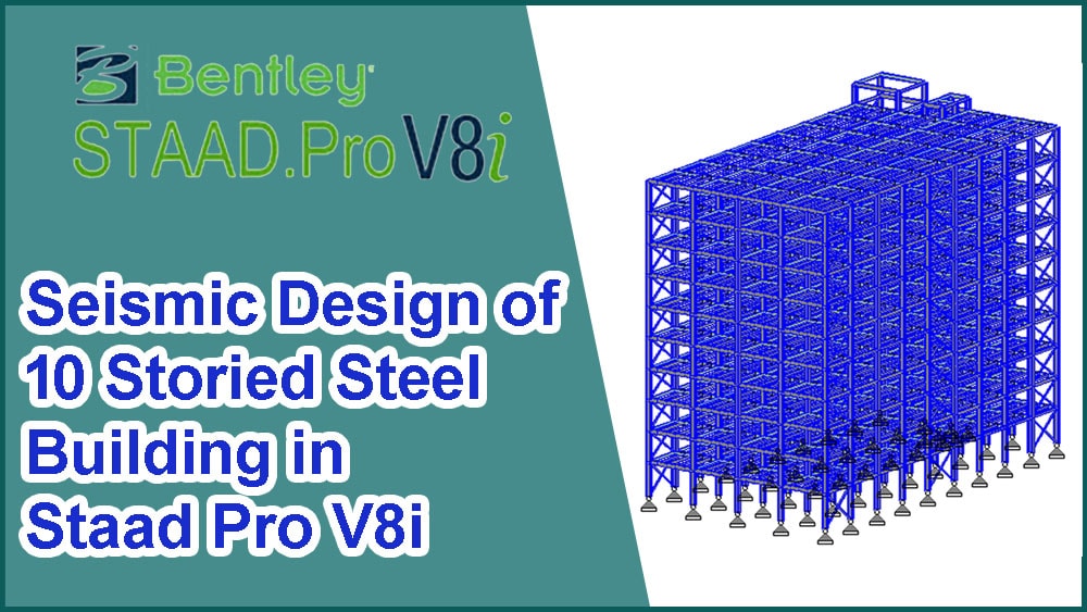 Seismic Design of 10 Storied Steel Building in Staad Pro V8i