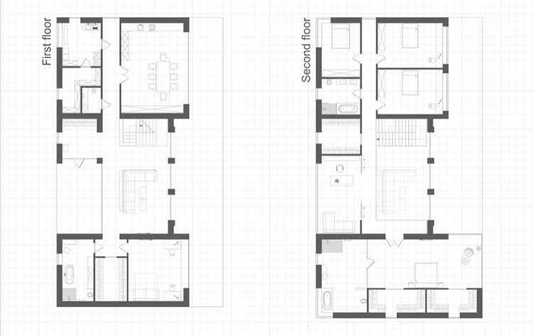 Modern House Plan Layout Download