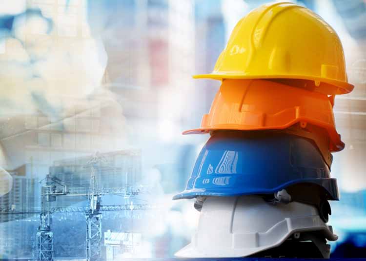 What are the types of construction helmet